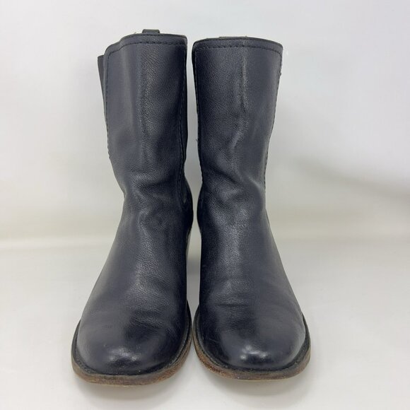 Frye Carmen Chelsea Leather Elastic Boots Black Women’s Size 9 B - Picture 3 of 9